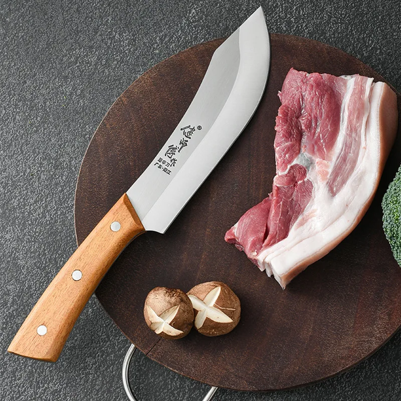 

Butcher Knife Stainless Steel Vegetables Meat Chopping Knife Razor Sharp Cleaver Kitchen Knife Comfortable Handle Chef Knife