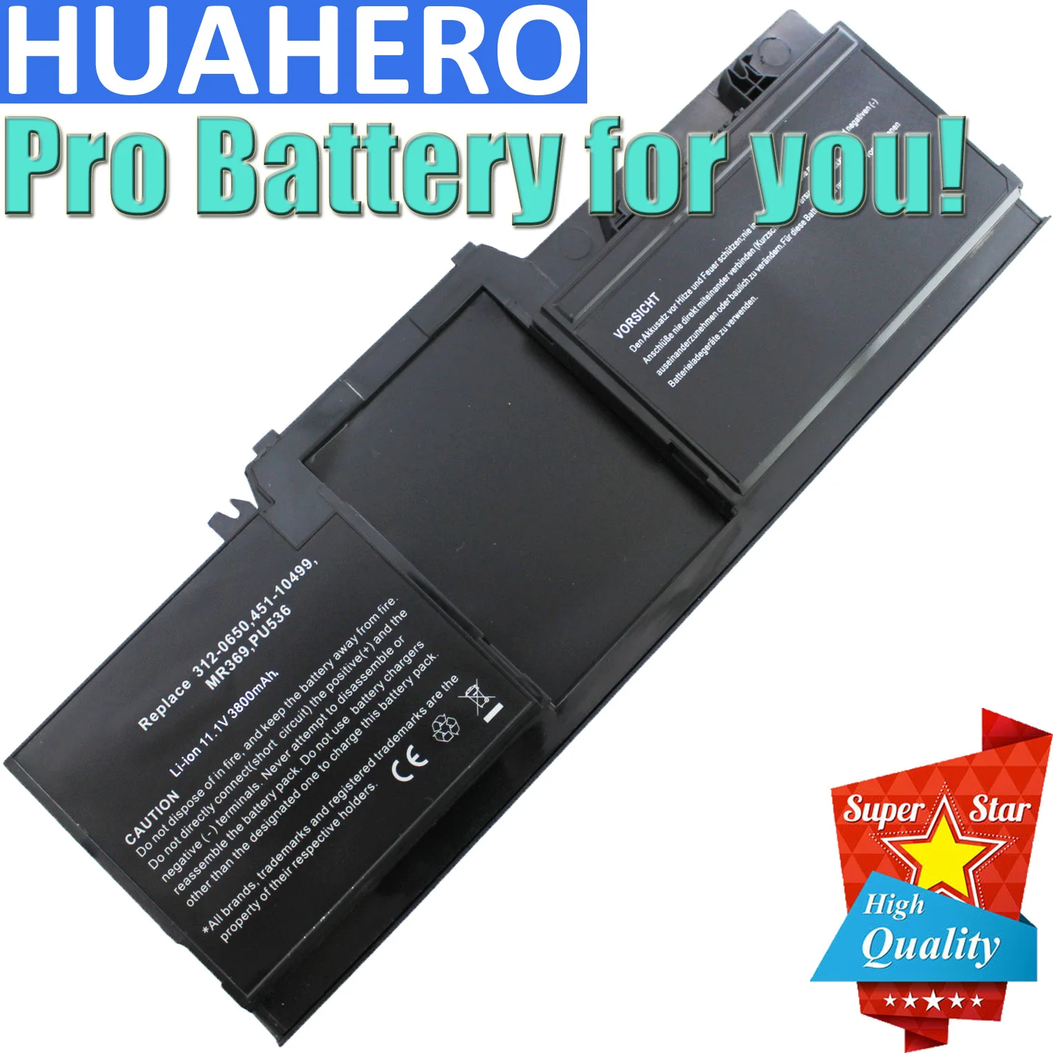 Аккумулятор для ноутбука HUAHERO планшетного ПК DELL XT X XFR серии PU536 MR369 312 0650 451 10499 0855 11509