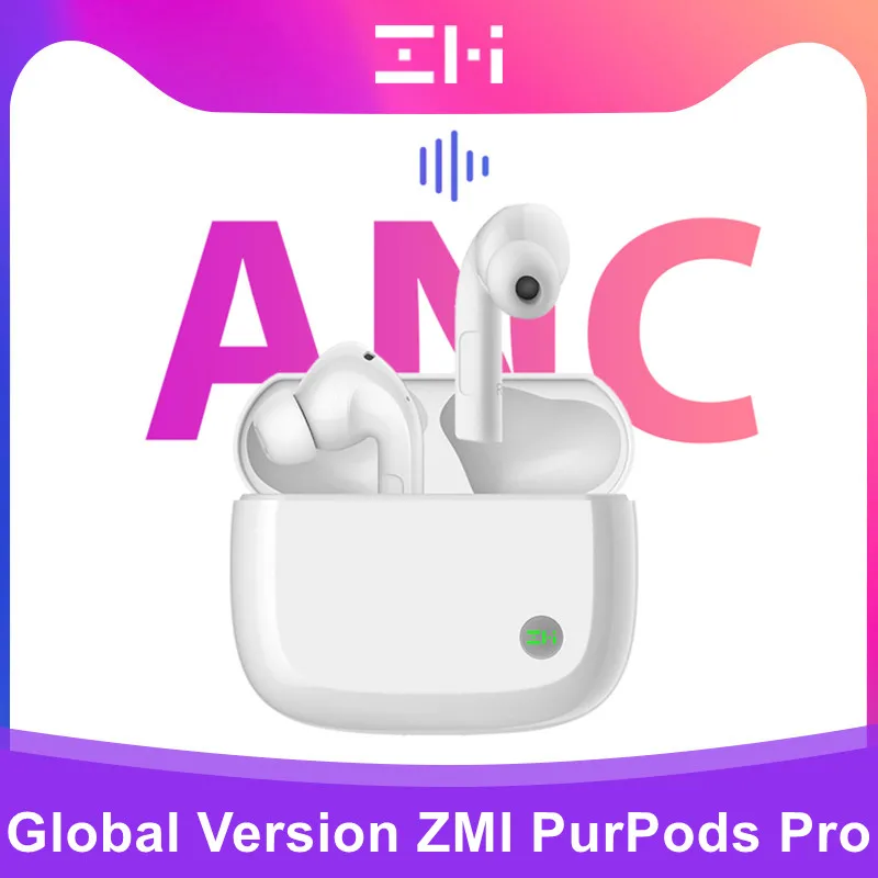 

Original Global Version ZMI PurPods Pro Bluetooth 5.2 Earphones ANC Wireless Bluetooth Headphones TWS Earbuds Headsets With 3Mic