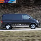 Виниловая наклейка с изображением горы для Volkswagen Multivan T5 T6, автомобильная наклейка для спорта на открытом воздухе в Калифорнии, боковые полосы для кузова автомобиля