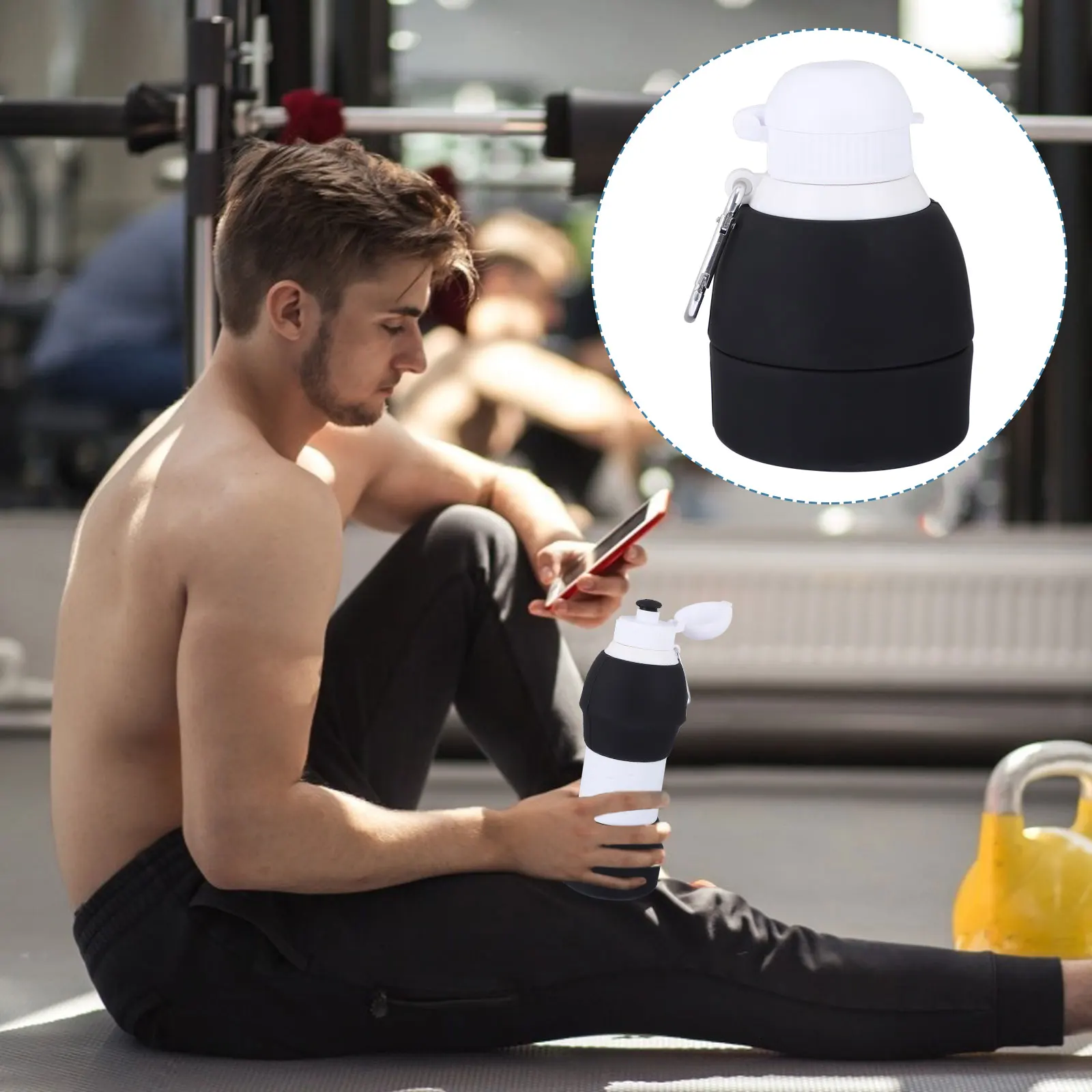 

1pc Drinking Water Cup Sports Water Cup Foldable Drinking Cup for Camping Hiking