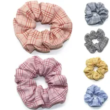Женский винтажный галстук бабочка в черно белую клетку