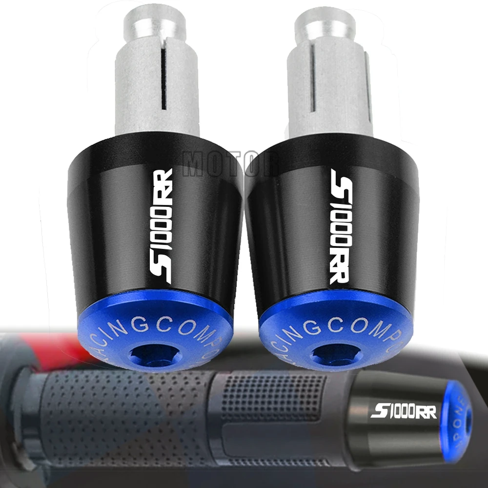 S1000 RR Логотип 7/8 мм мотоцикл рука Бар Конец Руль ручками Кепки для BMW S1000RR 2010 2011 2012