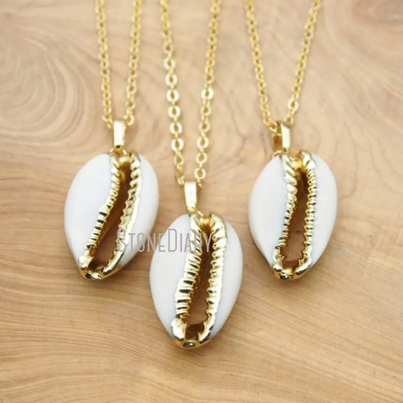 

NM15894, 10 шт., оптовая продажа, Cowrie цепи, ожерелья, ожерелья золотого цвета, овечьи цепи, 16-20 дюймов
