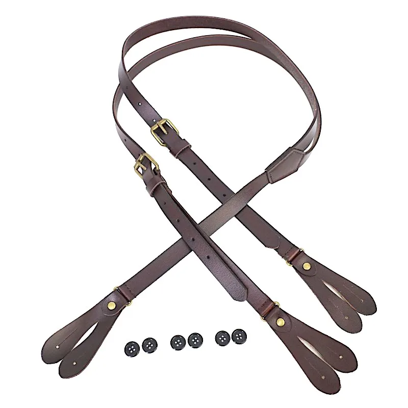 1 7 см модные высококачественные подтяжки из натурального спилка на пуговицах для