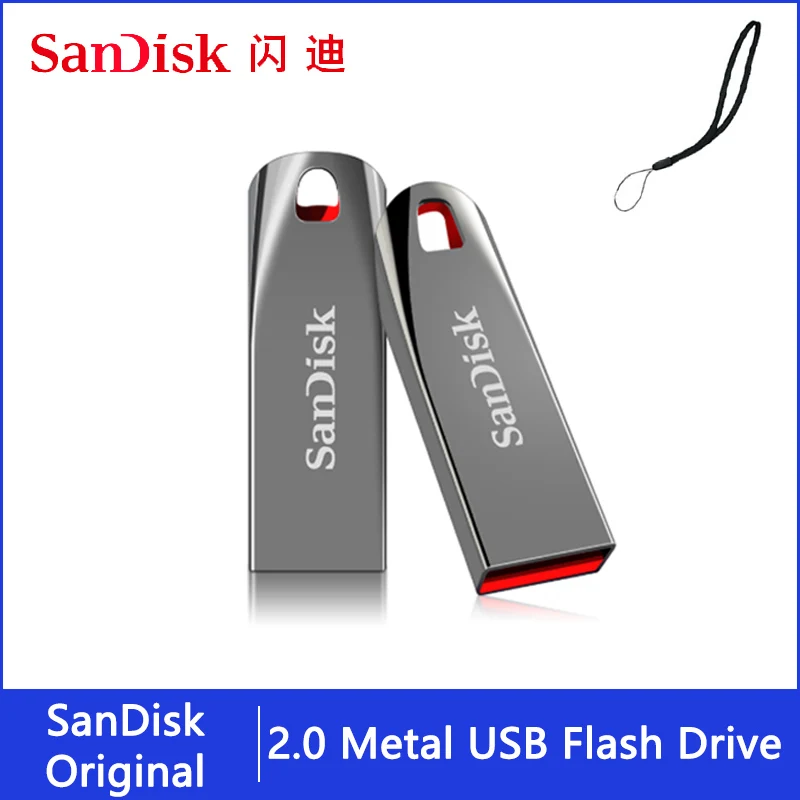 

Original Sandisk USB Flash Drive 32 64 16 GB Pendrive 64gb 32gb 16gb Pen Drive 2.0 USB Stick Disk on Key Memory for Phone