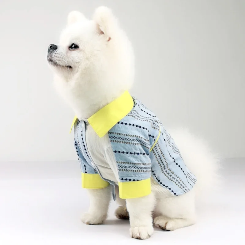 Хлопковая одежда для собак Лоскутная рубашка домашних животных мягкая костюм на