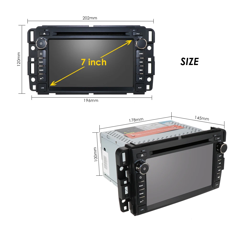 Android 9,0 автомобильный dvd-плеер радио для GMC Chevrolet Chevy Yukon Tahoe Sierra Acadia Suburban DSP ips PX5 4G ram 64G rom USB wifi