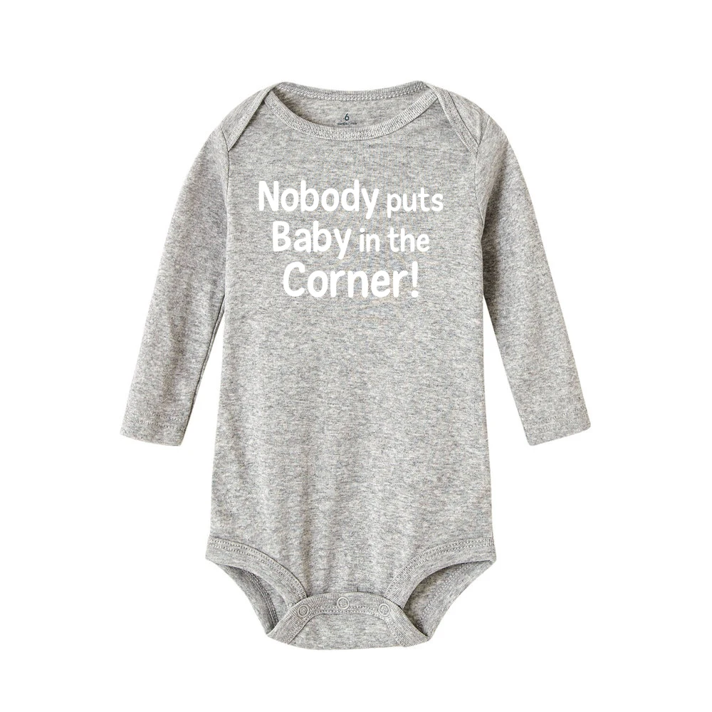 Комбинезон для новорожденных никто не ставит ребенка в угол забавный детский