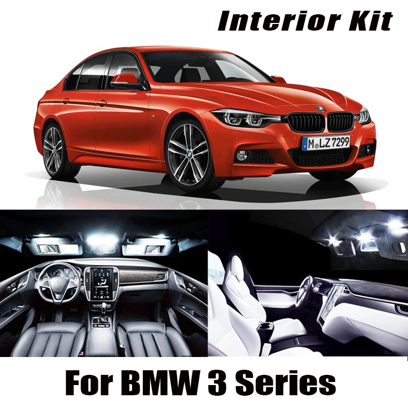 Комплект светодиодных светильников Canbus для салона 1990 2013 BMW 3 серии E36 E46 E90 E91 E92