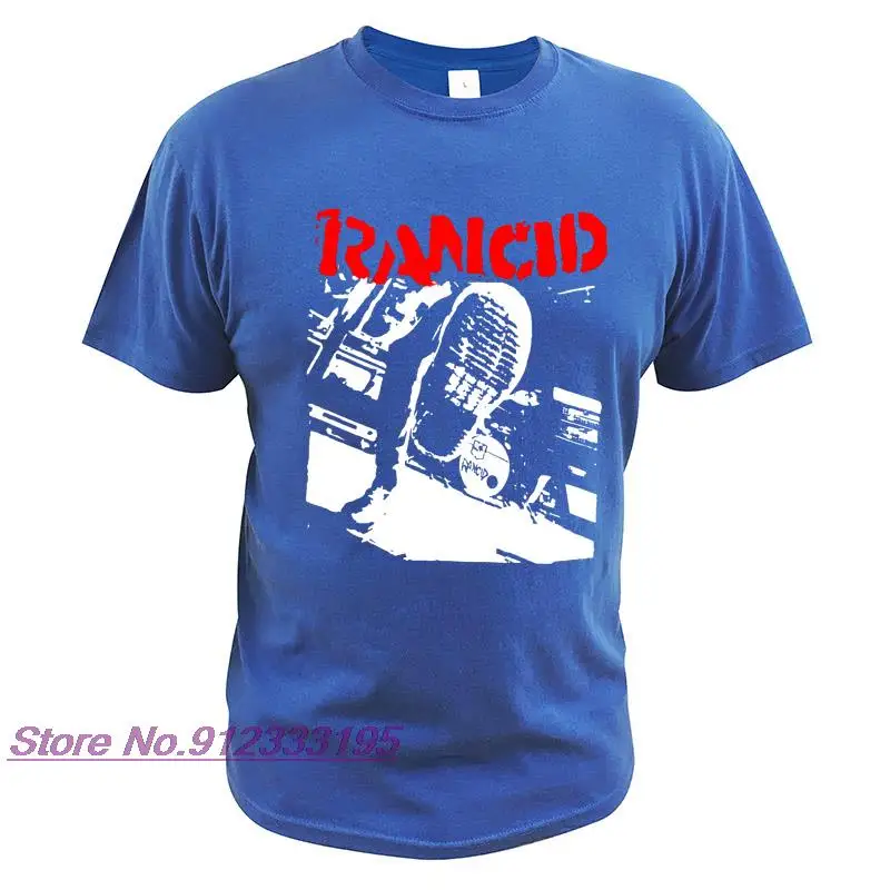 Rancid Tshirt Album Give Em the Boot Tshirt American Punk Rock Band Homme Soft 100% Cotton Tee Tops EU Size