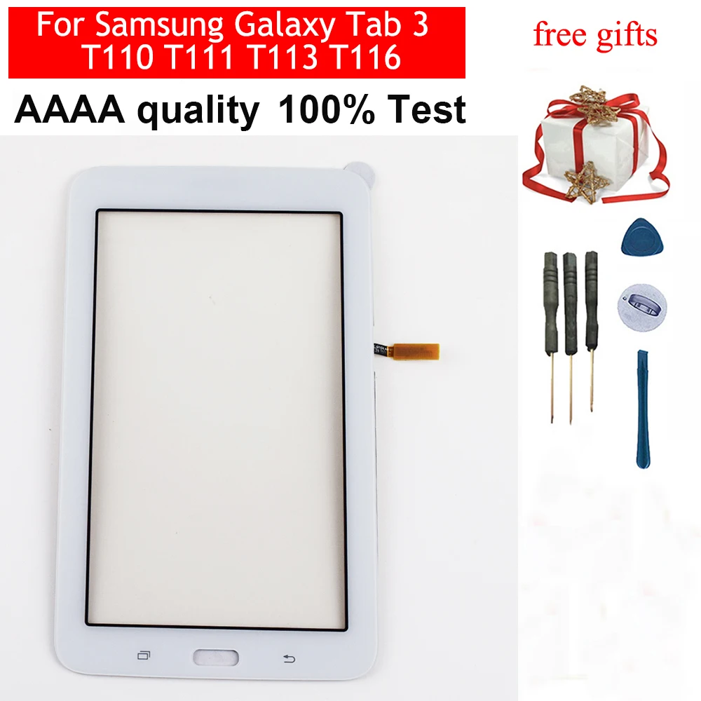 Для Samsung Galaxy Tab 3 SM-T110 SM-T111 SM-T113 SM-T116 SM-T114 Передний сенсорный экран дигитайзер панель