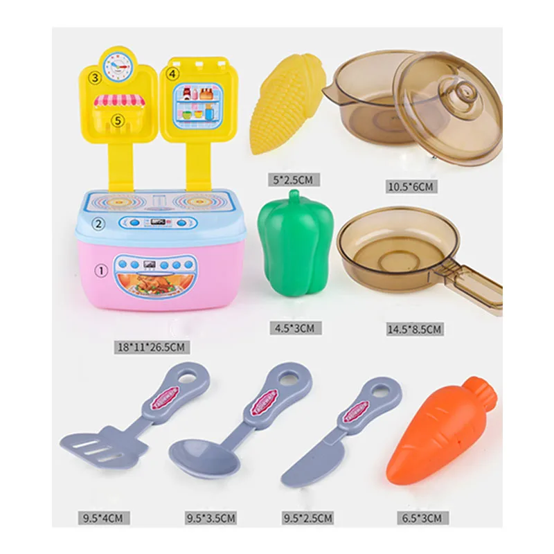 Кухонный мини имитирующий игрушечный набор кухонная утварь котелок кастрюля
