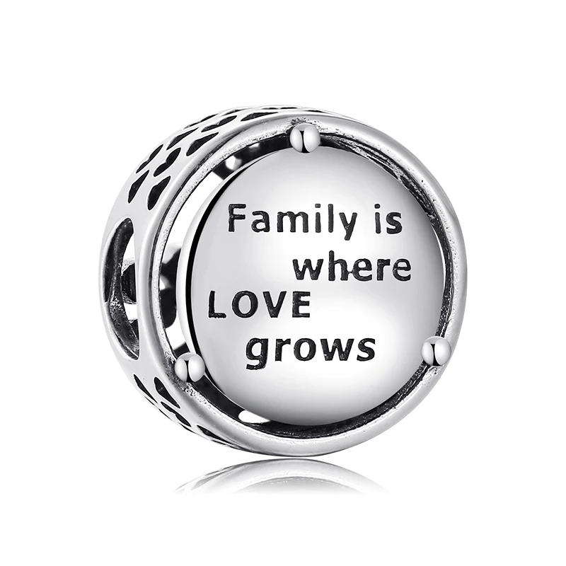 Лидер продаж 2019 925 пробы серебряные бусины в виде дерева семейной жизни круглые