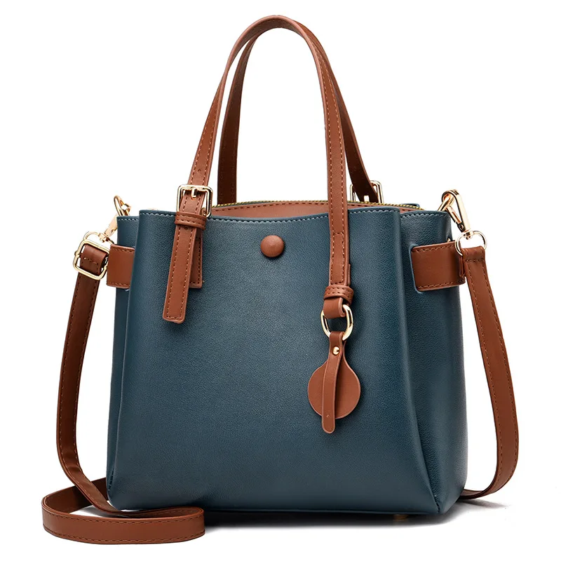 

Handbag Women's Leather Designer Fashion Casual Tote Big Shoulder Bags for Women Solid Lady Hand Bag Bolsa Feminina