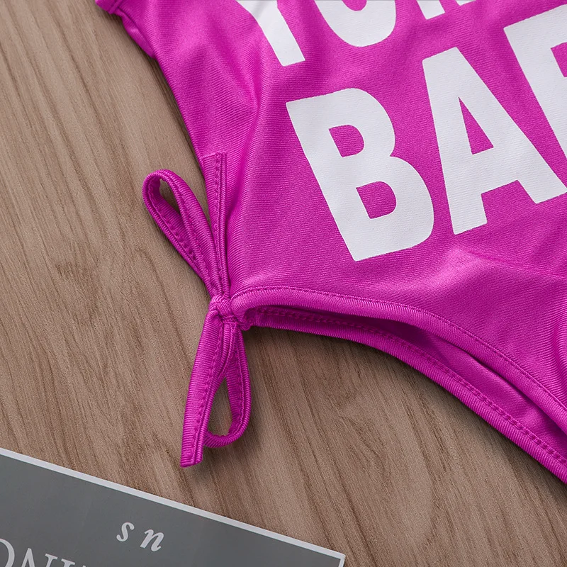 Yummy детское забавное трико боди для детей одежда девочек летняя детская розовая