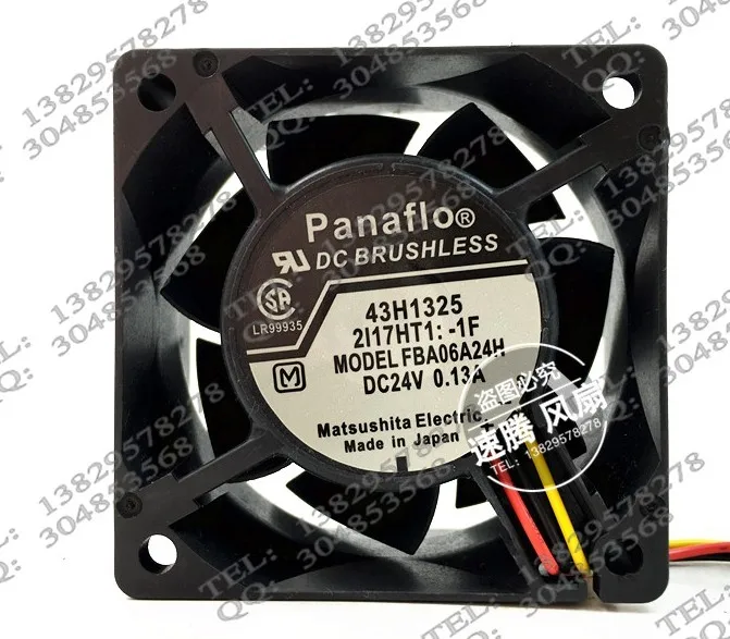

FBA06A24H original 6025 DC24V 0.13A 60 * 60 * 25MM inverter cooling fan