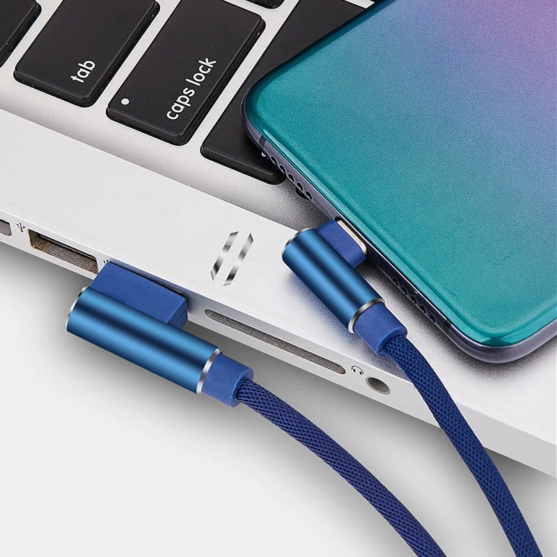 FONKEN 25cm Short Phone Charger Cable USB Type C Mini Angle For Huawei Samsung Charge Micro 2.4A Fast | Мобильные телефоны и