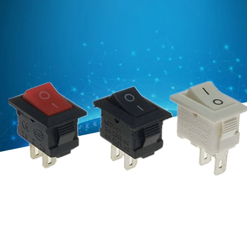 

Mini 1pcs/lot 10*15mm 2Pin ON/OFF Boat Rocker Switch Car Truck Button Switch