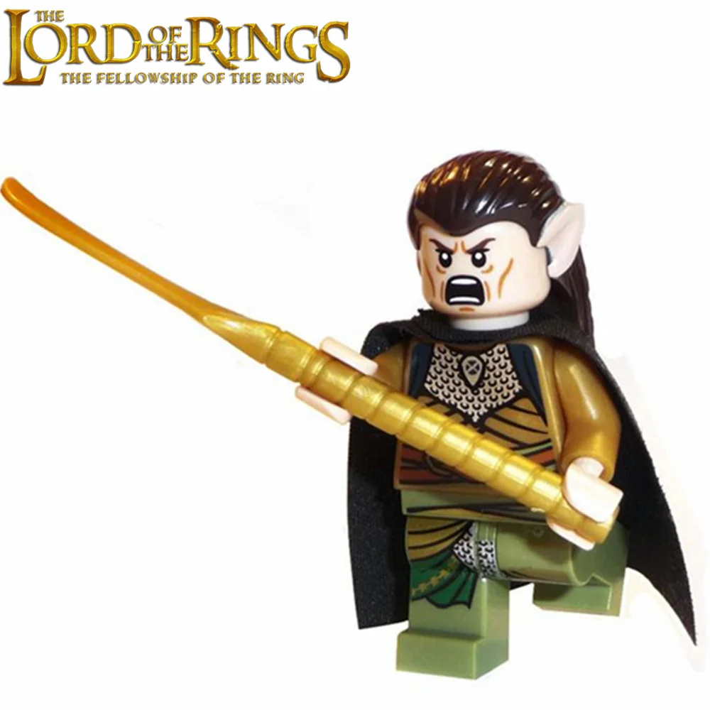 Singel продажа Властелин колец король эльфов Elrond Minifig сборные Модели Строительные