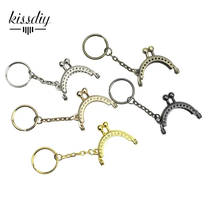 KISSDIY 25 шт. 4 см мини серебряные золотые серьги, кошелек, рамка, брелок, поцелуй, cluth, застежка diy, сумка, аксессуар - Цвет: Mix item
