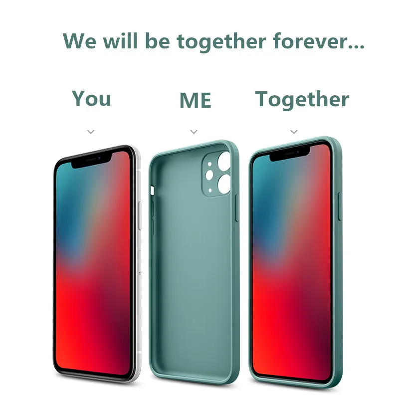 

Luxury Cubes Liquid Silicone Soft Case Cover For 11 11 Pro 11 Pro Max Fall Proof Plane Protect Case Cover