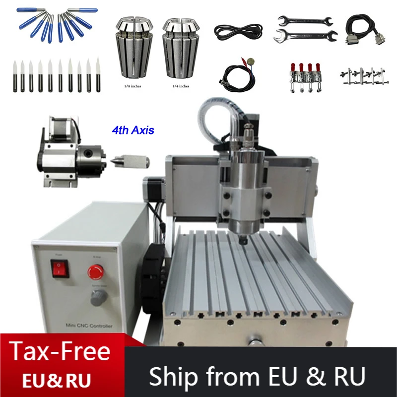 1500W 4 Axis CNC Engraving Milling Machine 1.5KW 3020 USB Wood Router Limit Switch for Metal Cutting | Инструменты