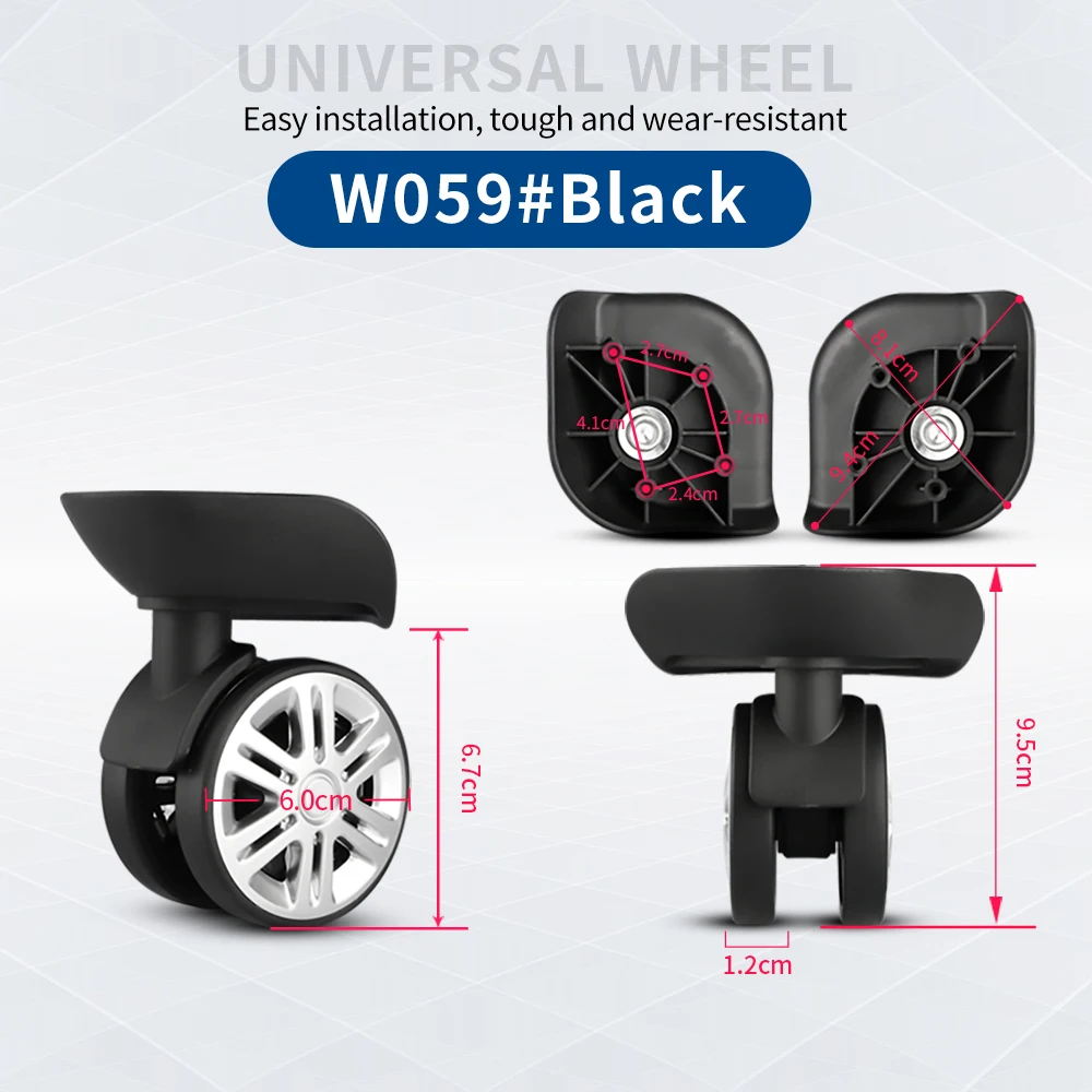 TANGYIPIN W059 Luggage universal wheels trolley case suitcase repair replace wheel accessories high-end non-slip silent caster