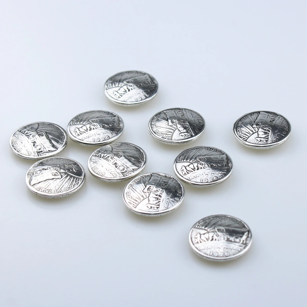 Сделай Сам кожевенное ремесло оборудование Oregon Trail половина доллара монета Кончо