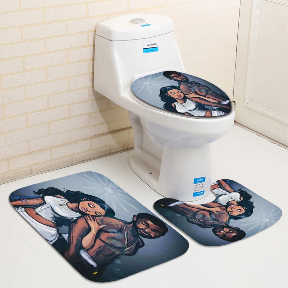 Африканская американская Женская занавеска для душа прочная африканская ткань