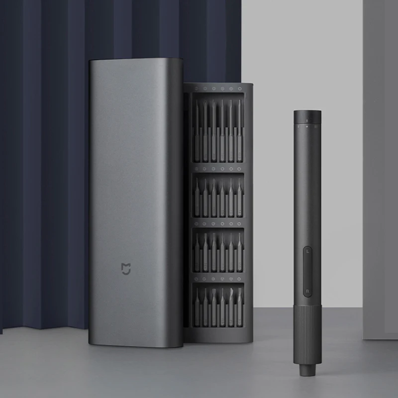 

Newest Xiaomi Mijia Electric Precision Screwdriver Kit 2Gear Torque 400 Screw 1 Type-C Charging Magnetic Aluminum Case Box 24 S2