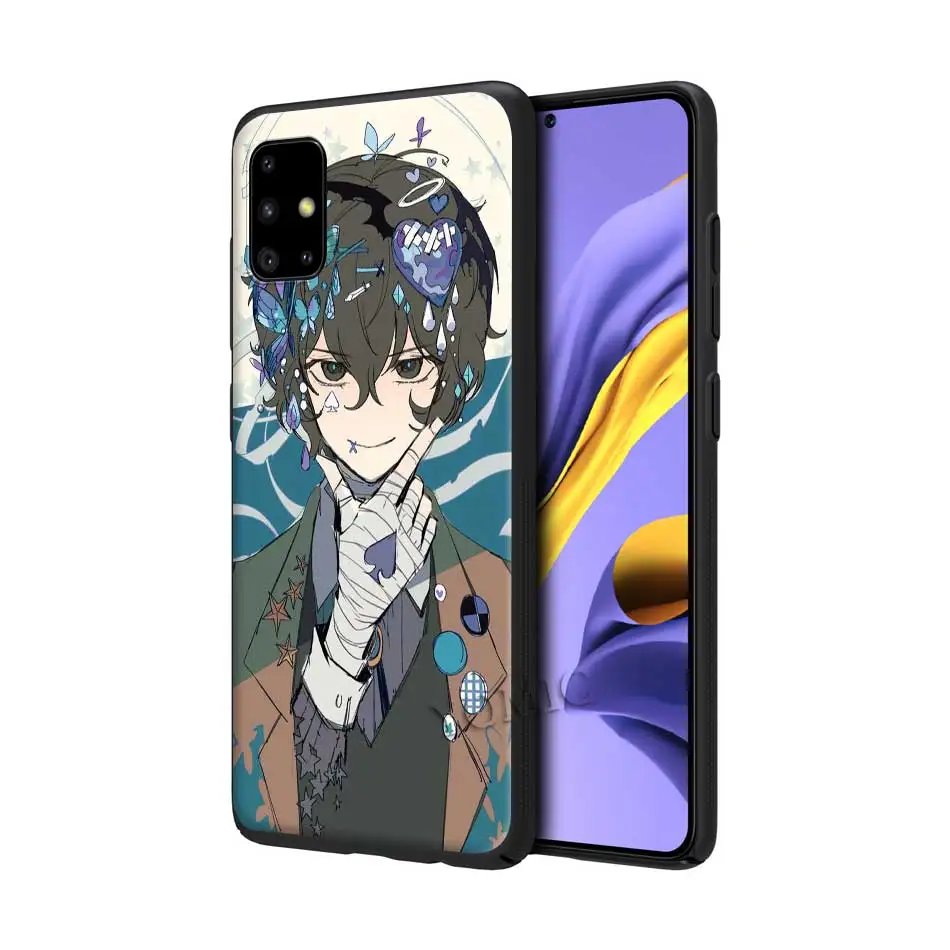 

Silicone Case for Samsung Galaxy A50 A51 A70 A71 A10 A20 E A30 S A40 A60 A80 Black Soft Phone Cover Bungou Stray Dogs