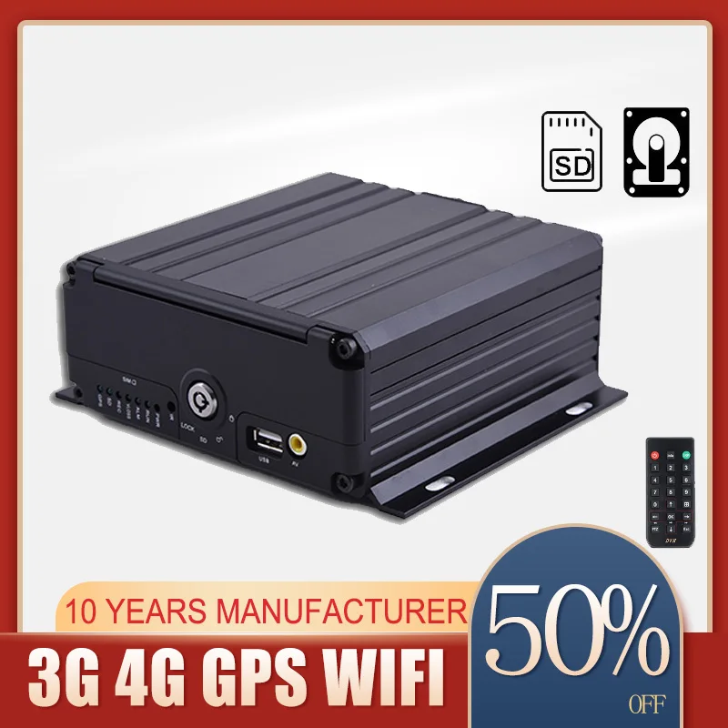 Shenzhen HD 4CH 1080P AHD SD мобильный видеорегистратор С опциональной поддержкой 3G 4G GPS Wifi MDVR