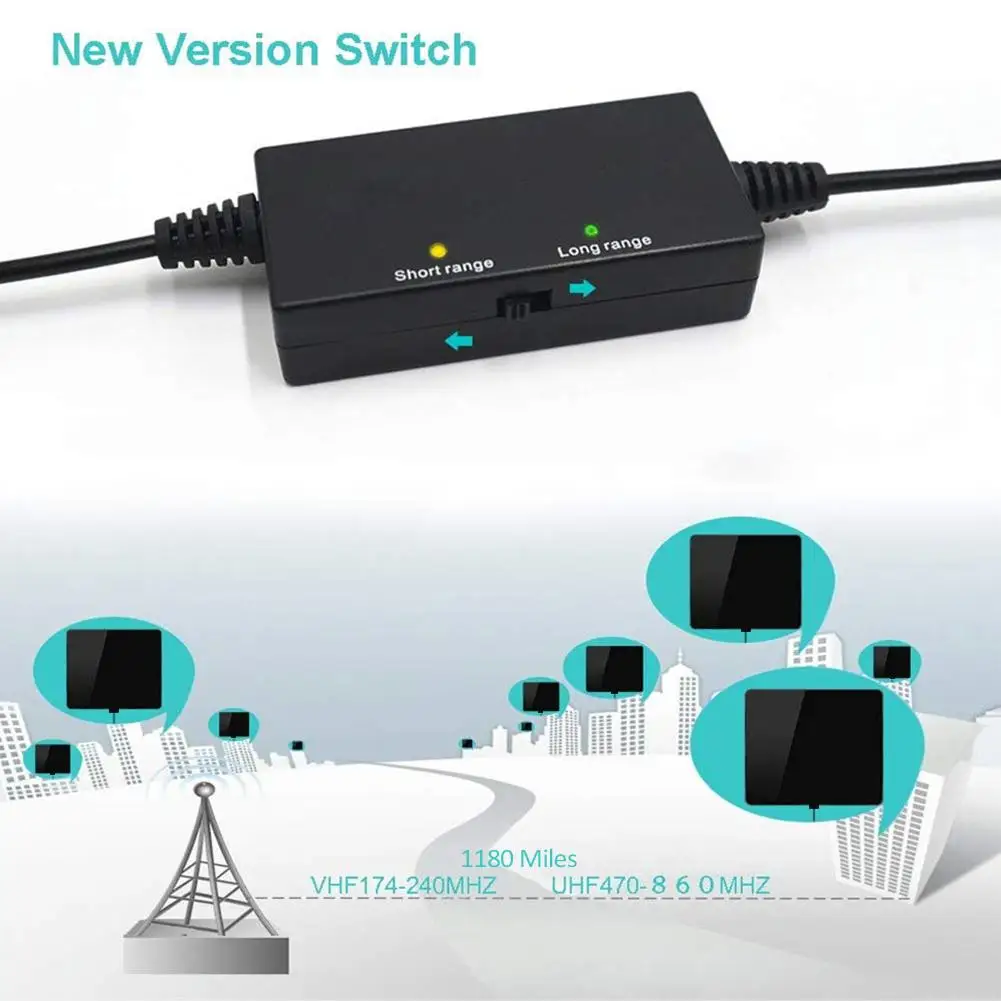 Телевизионная антенна 4K HD цифровой усилитель сигнала углеродное волокно 1180