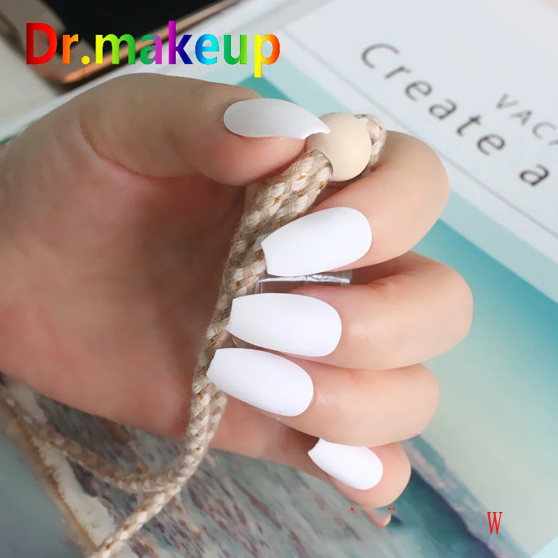 Dr. makeup накладные ногти матовые винно красные розовые фиолетовые серые цветные