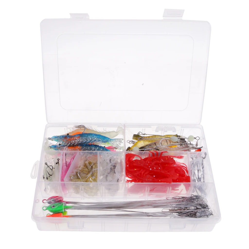 

79pcs/lot Perfect Prawns Shrimps Soft Fishing Lure Artificial Baits Hooks Perfect design Easy to carry Easy to use
