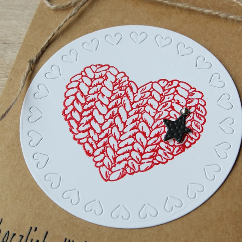

Round Heart Metal Cutting Dies Stencils for DIY Scrapbooking Album Paper Card Decorative Craft Embossing Die Cuts