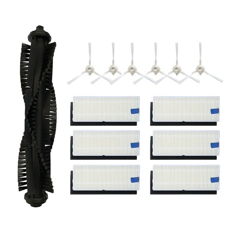 Фильтр HEPA с роликовой щёткой боковая щетка тряпочка для швабры робота пылесоса 360
