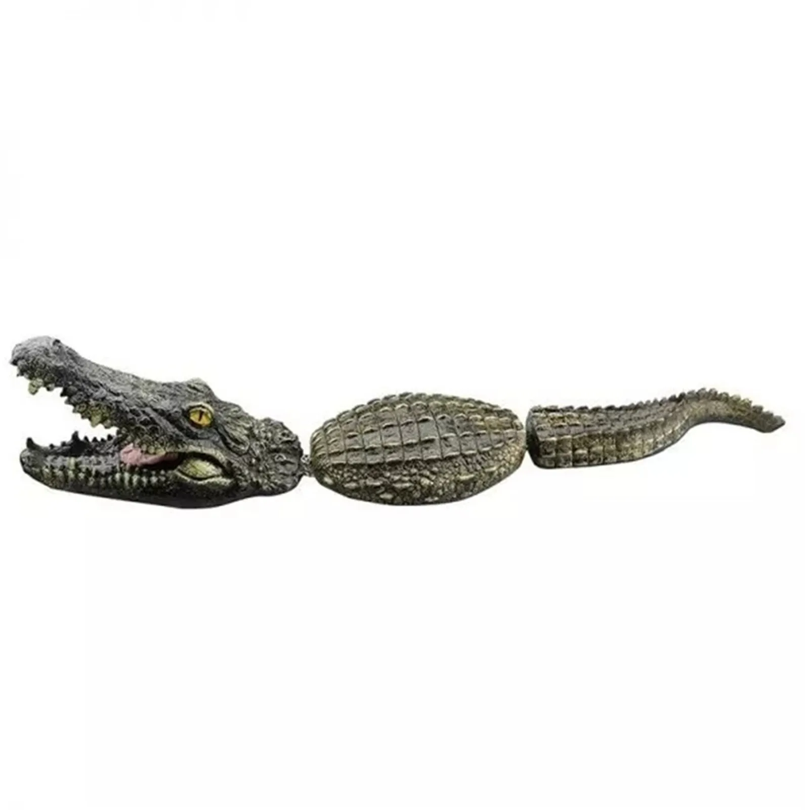 

Simulation Crocodile Water Decor For Outdoor 3-section Floating Fake Alligator Pool Sculpture Resin Animal Pond Ornament JU8