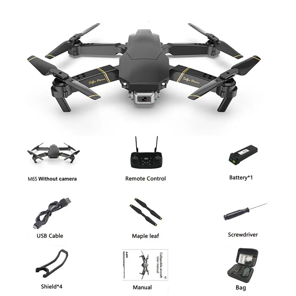 

Drone LAUMOX M65 RC with HD 1080P FPV WIFI camera Altitude hold function Drone Selife folding quadrotor Vs E58 SG106 XS816 Drone