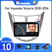srnubi for hyundai solaris accent 1 2010 2014 2015 2016 android 2din car radio multimedia player gps 2 din stereo dvd speakers