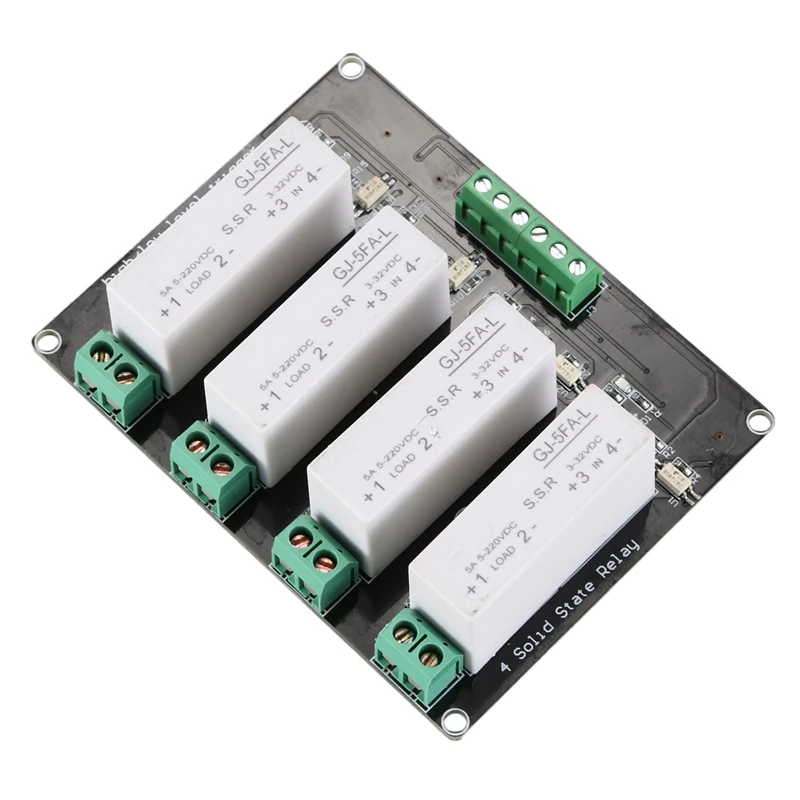 4-канальное твердотельное реле SSR с высоким и низким триггером 5A 3-32V для Arduino UNO R3 |