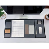 desk mat multifunctional table mat waterproof non slip big mouse table mat game table mat pu leather solid color table mat
