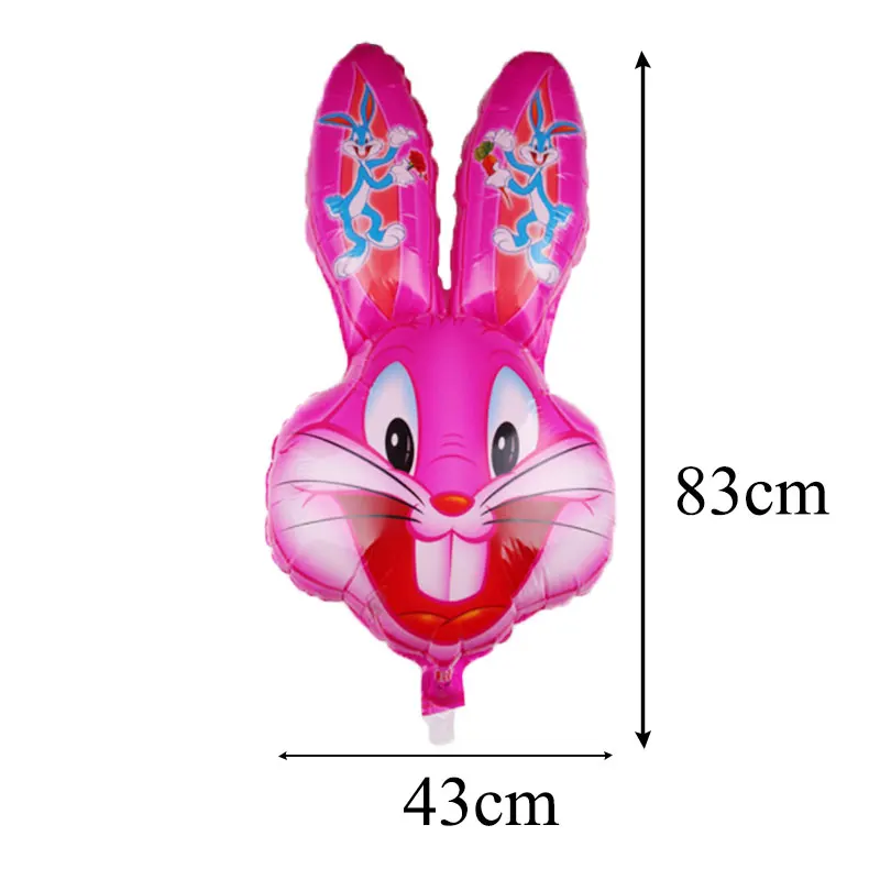 balloon1pc 8 шт./одноразовые бумажные десертные бумажные стаканчики с пасхальным Кроликом, вечерние принадлежности для торта, посуда для украшения детского дня рождения - Цвет: balloon1pc