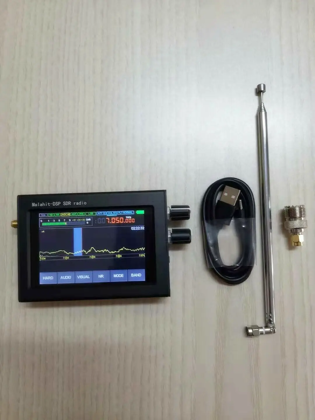 Радиоприемник Malahit DSP SDR 50K-2 ГГц + ЖК-дисплей батарея | Электроника