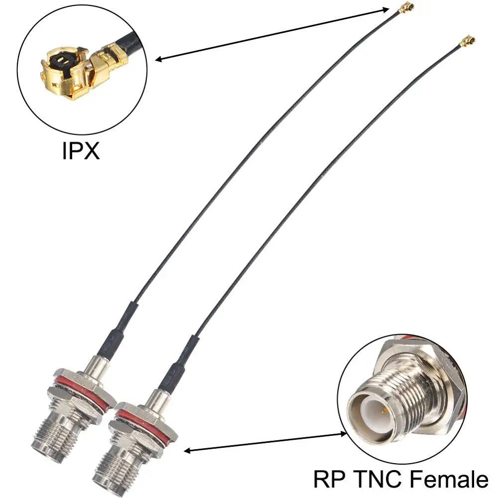 Удлинитель RP TNC female (штырь) перегородка уплотнительное кольцо для ufl/IPX Jack