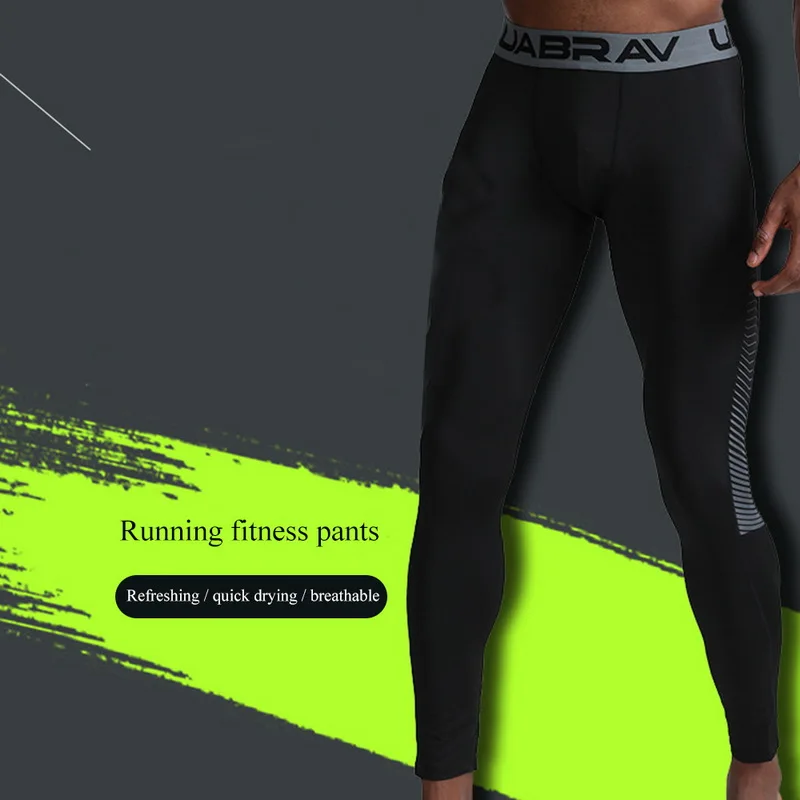 Мужские штаны для спортзала леггинсы мужчин бега тренировки спорта