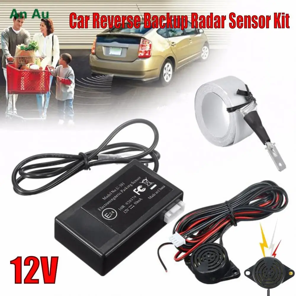 

12V Electromagnetic Car Truck Parking Reversing Backup Radar Sensor Kit Backup Reversing Parking System No Need To Drill