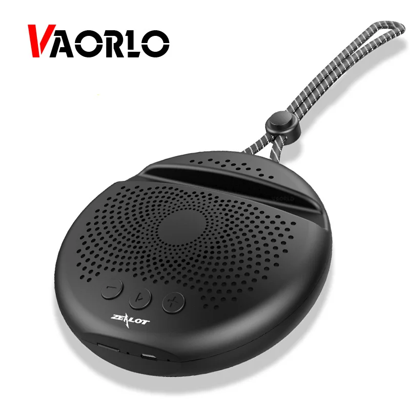 

VAORLO Portable Speaker Mini Subwoofer Speaker Bluetooth 5.0 Support TF Card with Phone Holder for Smartphone Outdoor Speaker