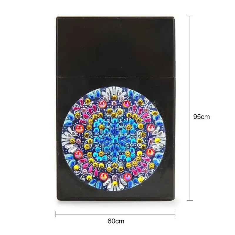 

DIY Diamond Business Card Storage Box Creative ID Card Bus Card Bank Card Holder Gift Jewelry Organizer Rectangle